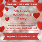 Fifth Grade Valentine's Day Party at Depot 2024